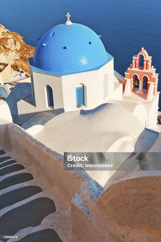 Igreja em Oia, Santorini - Royalty-free Ao Ar Livre Foto de stock