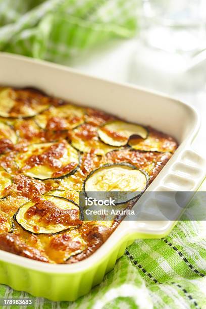 Casserole With Cheese And Zucchini In Baking Dish Stock Photo - Download Image Now - Appetizer, Baked, Casserole