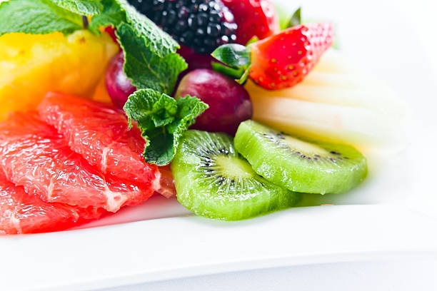 istock Fresh fruits with mint 178984771