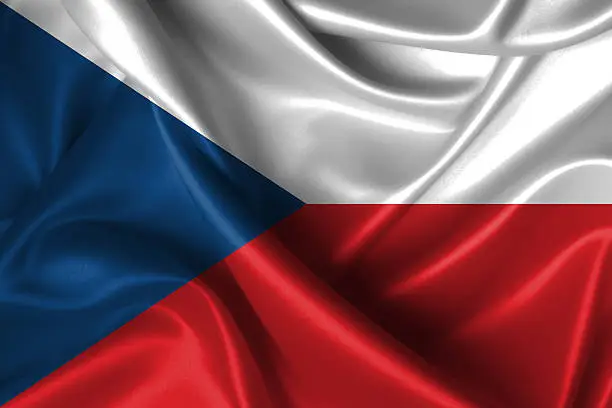 Photo of Wavy Flag of Czech Republic