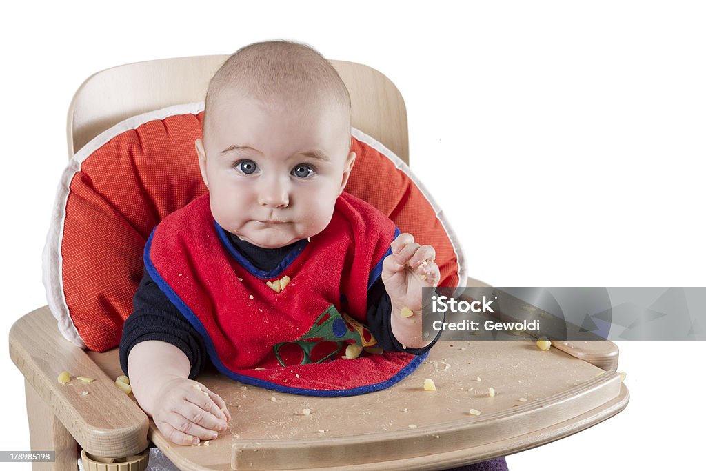 Criança pequena comer Batata - Royalty-free Alimentação Saudável Foto de stock