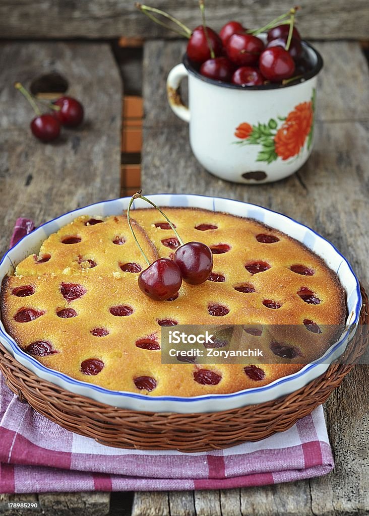 cherry pie Baked Stock Photo