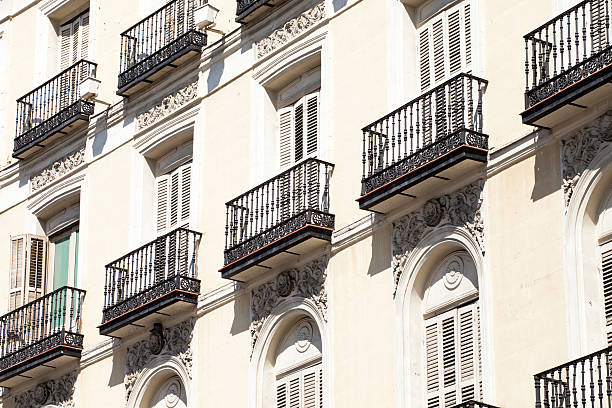 istock Mediterranean architecture in Spain. Old apartment building, Madrid. 178985527