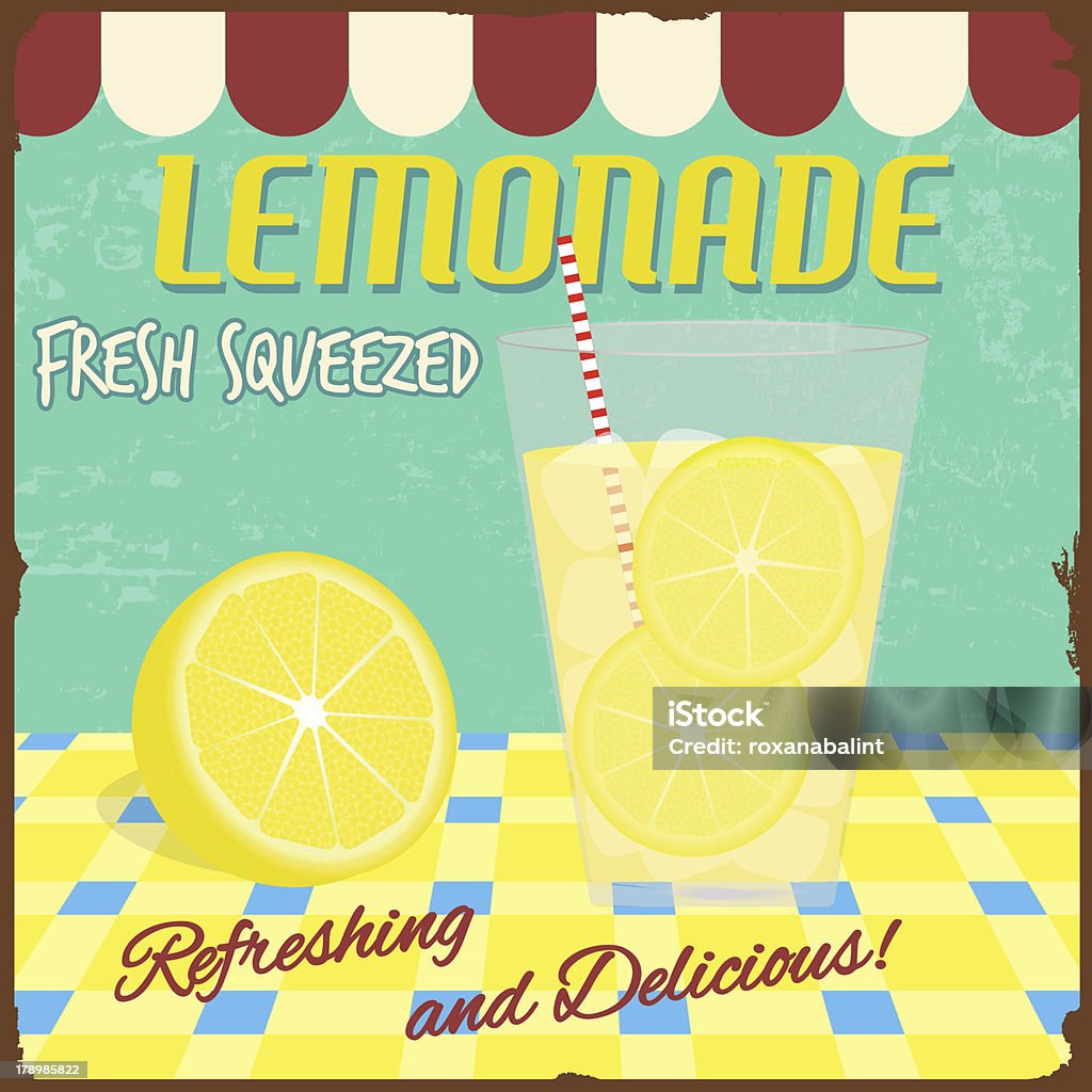 Lemonade Abstract Lemonade Poster Stock Illustration - Download Image Now - Abstract ...