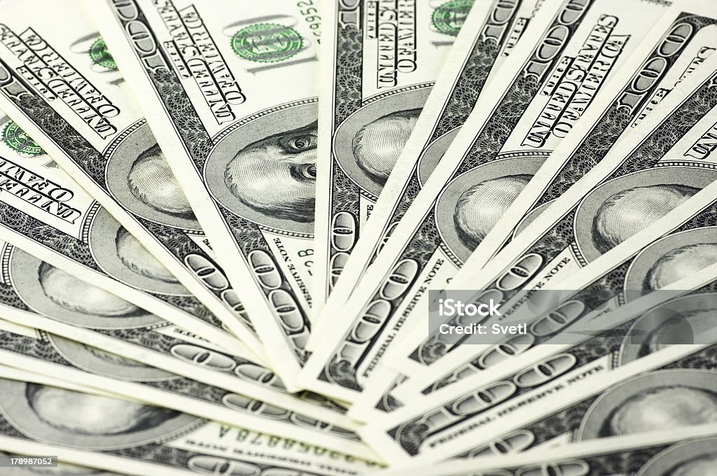 Pilha de dinheiro - Foto de stock de Dívida royalty-free