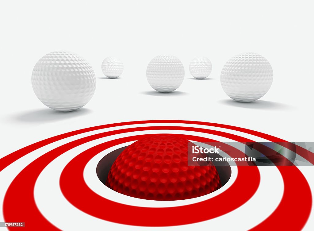 Sucesso e bolas de golfe - Royalty-free Acessibilidade Foto de stock