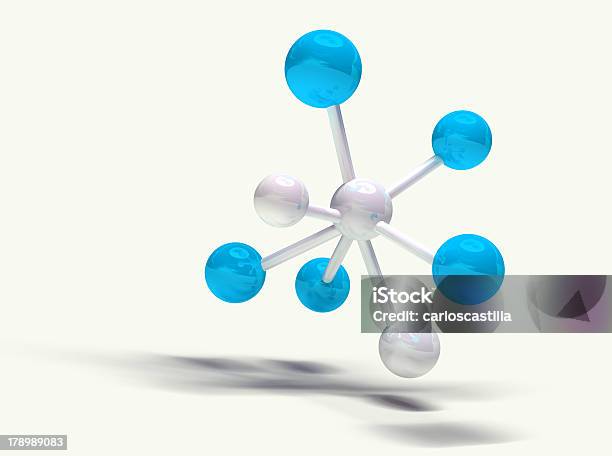 3 D Struttura Molecolare - Fotografie stock e altre immagini di Astratto - Astratto, Atomo, Azoto