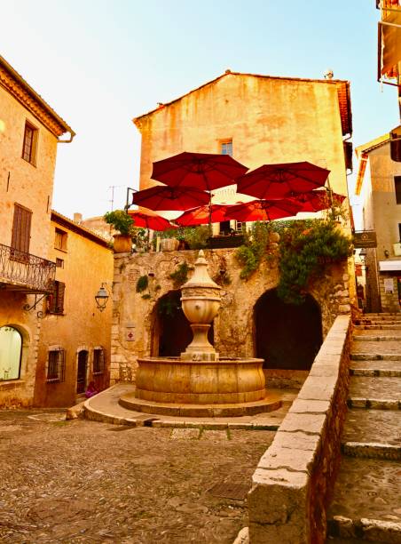 Saint Paul de Vence, France: 10/13/2023- One of the oldest medieval towns on the French Riviera.