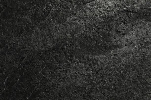 istock Texture of dark grey stone surface as background, closeup 1789895417