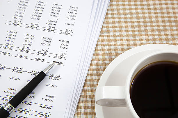 istock Business report and cup of coffee 178991066