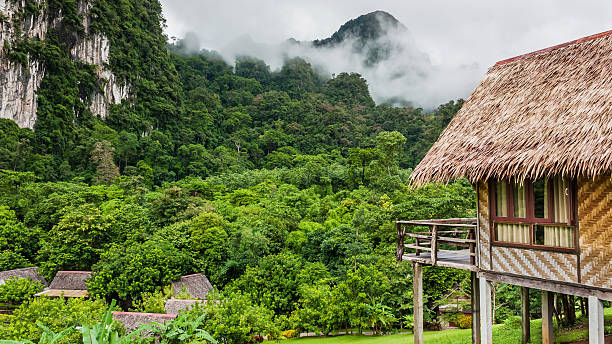 istock Beauty mountain and small hut 178991732