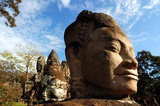 Southgate, Angkor Thom stock photo