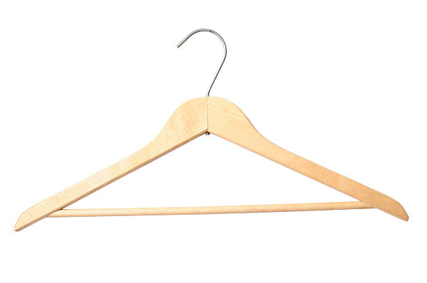 istock Wooden hanger with clipping path 178992701