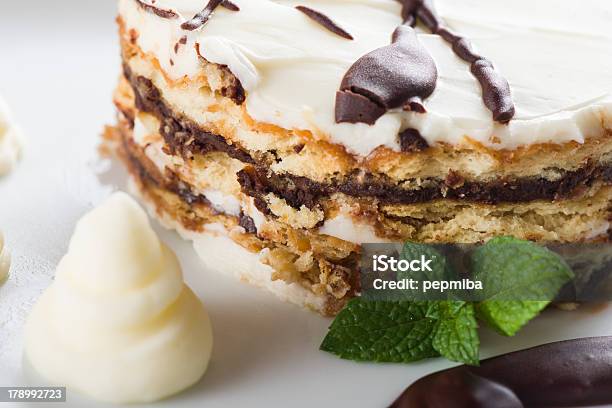 Biscuits Cake Stock Photo - Download Image Now - Black Color, Brown, Butter