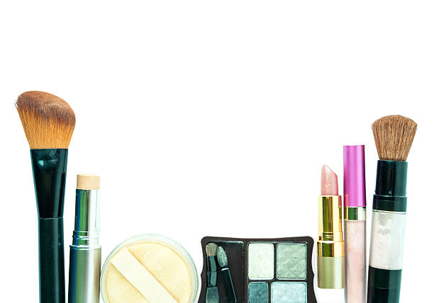 istock makeup brush and cosmetics set, on a white background 178994011