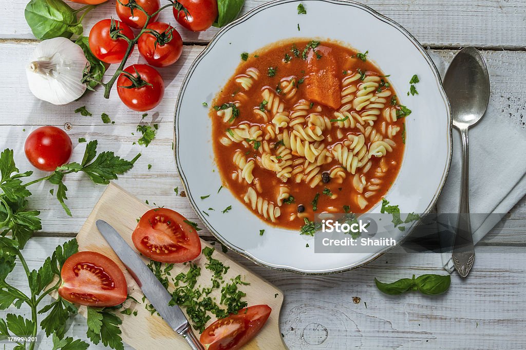 Hausgemachte Tomaten und frischem Gemüse - Lizenzfrei Abnehmen Stock-Foto