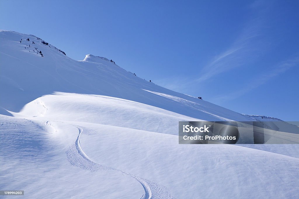 Esquí en las montañas - Foto de stock de Actividad libre de derechos