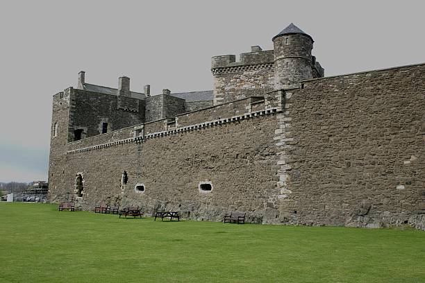 Blackness Castle Walls stock photo