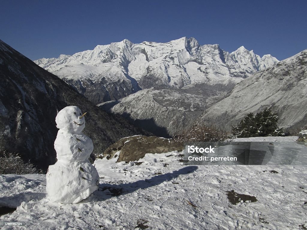 Blick vom Tengboche - Lizenzfrei Asien Stock-Foto