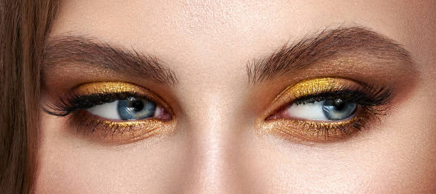 istock Beautiful female eyes with long eyelashes 1789958651
