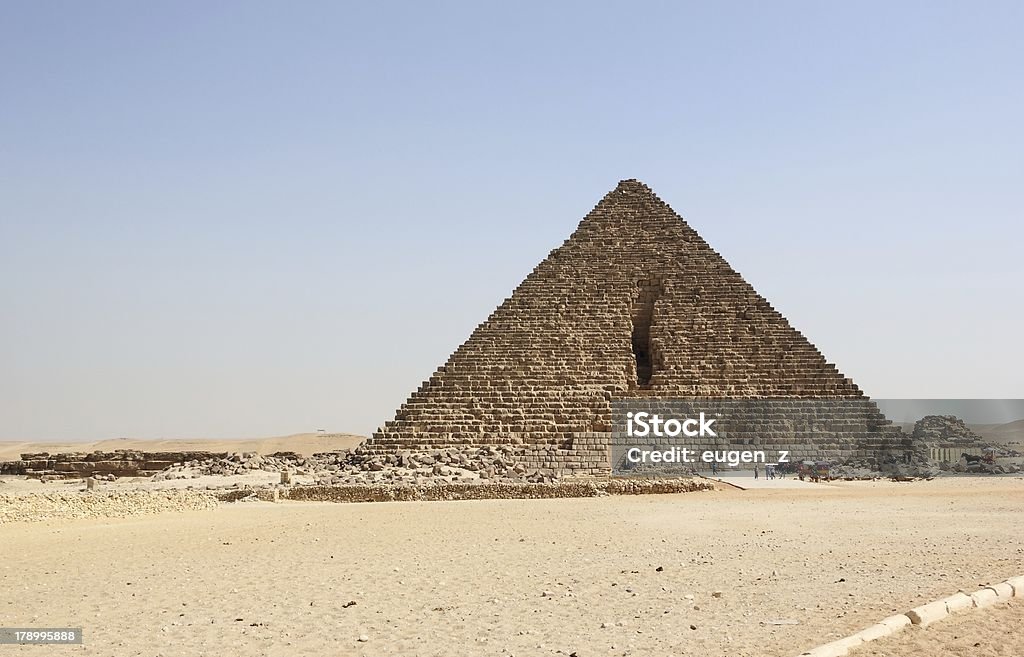 Piramide di Menkaure, Il Cairo. - Foto stock royalty-free di Africa