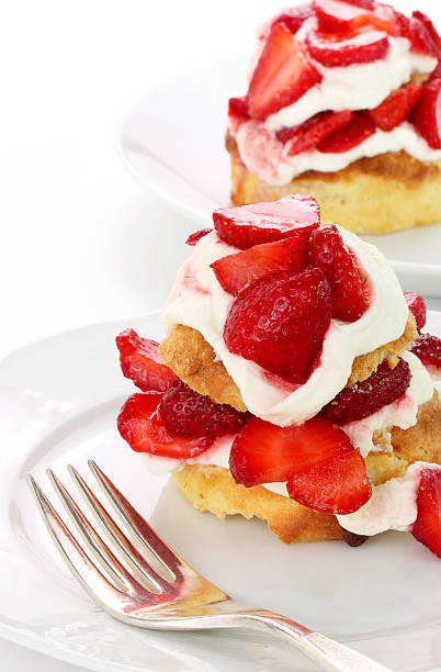 Strawberry shortcake stock photo