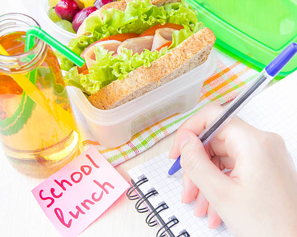 istock Bento lunch child in school, box with sandwich and fruit 178997347