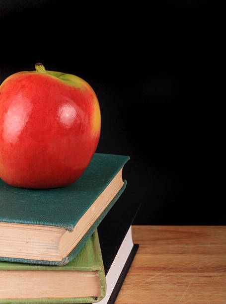 istock Apple and books for back to school 178997348