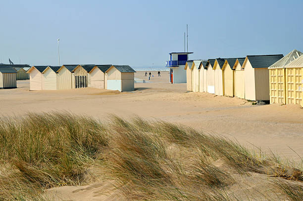 istock Beach cabins on the dunes at Ouistreham 178997680