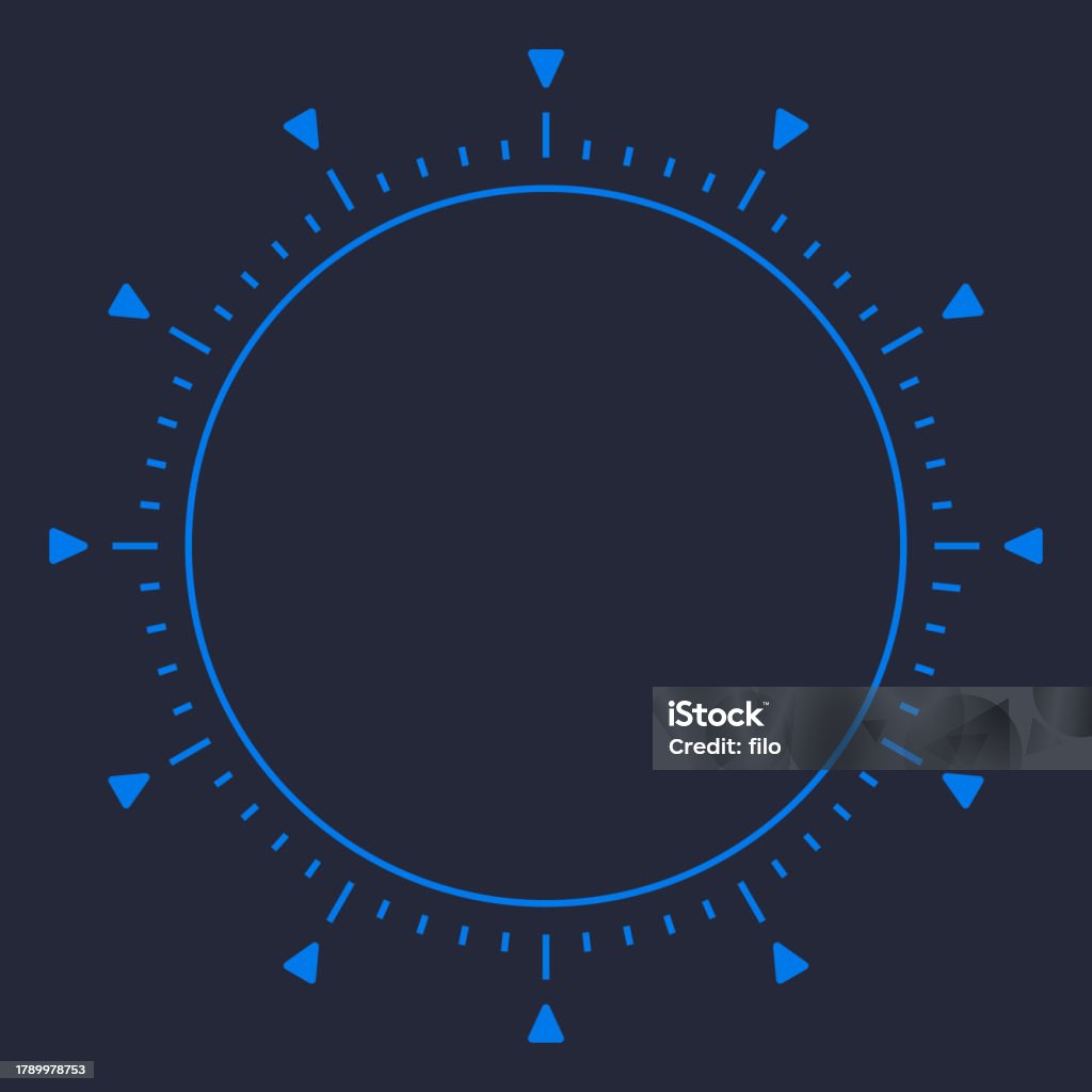 Dial Clock Cd R Clock Time Dial Circle Line Design Element Stock Illustration ...