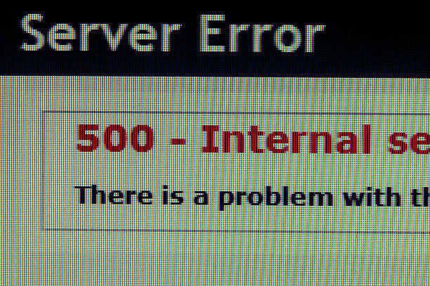 Server error page stock photo