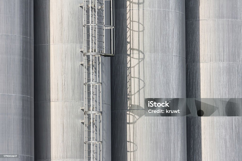 Détails big silo s néerlandais usine - Photo de Acier libre de droits