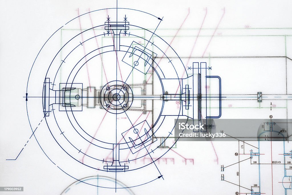 Bosquejo de la industria documento - Foto de stock de Diagrama libre de derechos