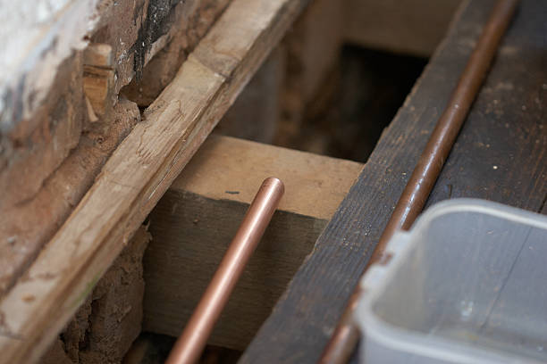 istock Exposed Joists In House For Pipe Fitting 179004674