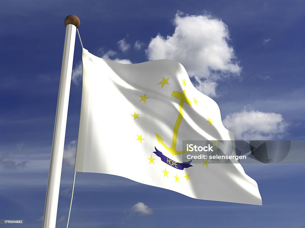 Rhode Island flag (with clipping path) 3D Rhode Island flag (with clipping path)see more country... Clipping Path Stock Photo