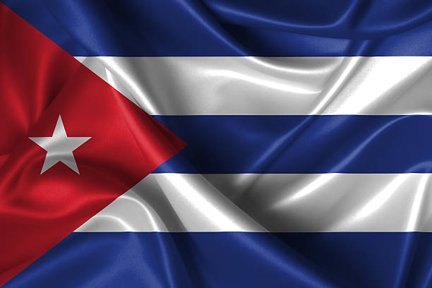 istock Wavy Flag of Cuba 179004986