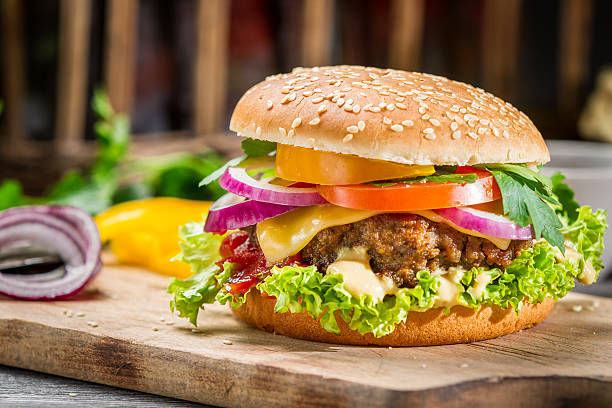istock Closeup of burger made from vegetables 179005263