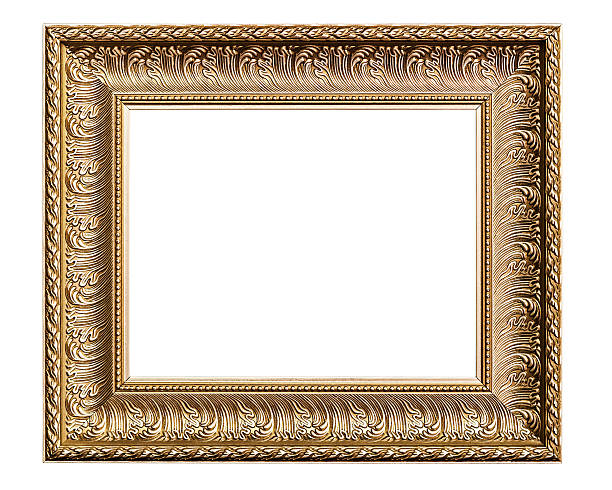 istock Golden Old Frame, Isolated on White 179006240