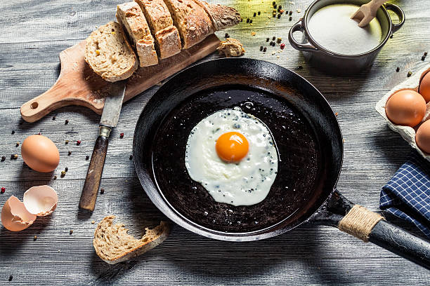 istock Breakfast made of eggs and bread 179006289