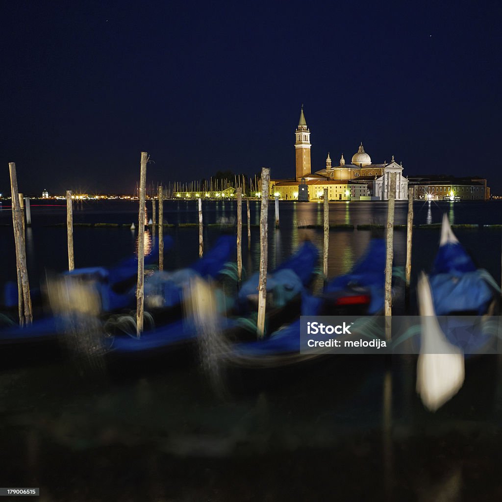 Свете Венеции Длительная выдержка на ночь. - Стоковые фото San Marco Canal роялти-фри