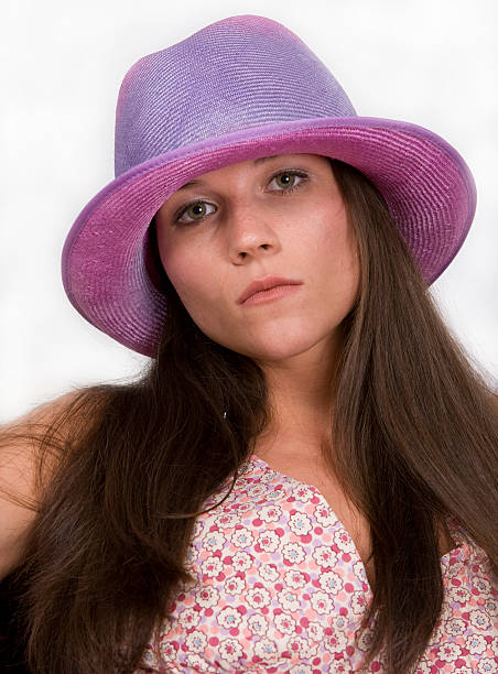 Woman In Hat stock photo