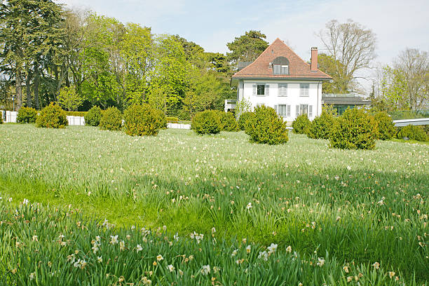 istock house rounded by a green field 179008296