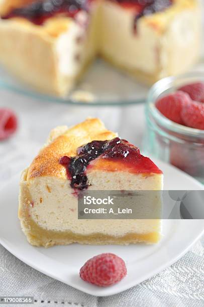 Berry Torta Di Ricotta - Fotografie stock e altre immagini di Cena - Cena, Cibo, Close-up