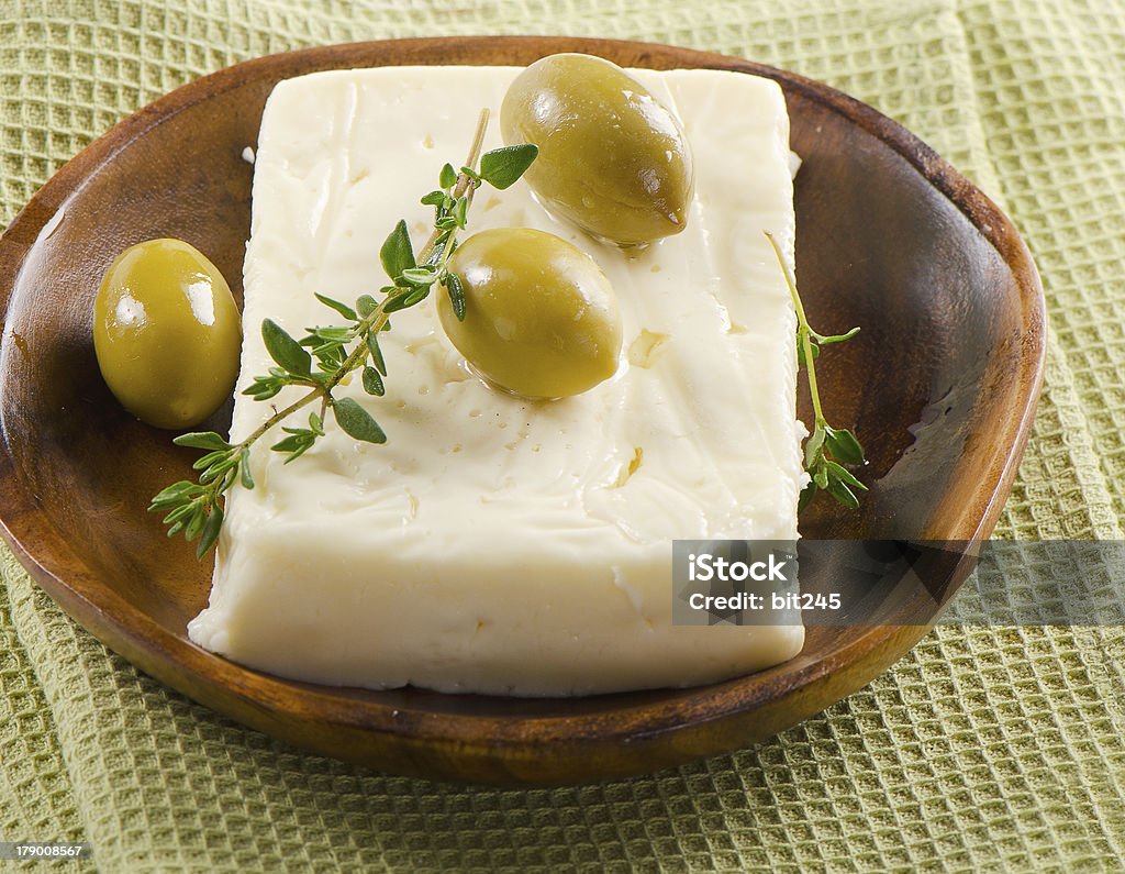 Queijo Feta - Foto de stock de Alecrim royalty-free