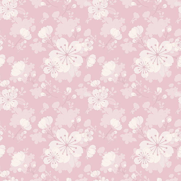 Flower Seamless Pattern Background vector art illustration