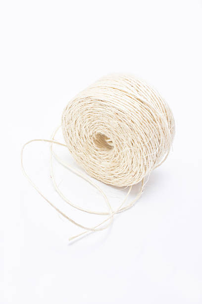 istock Hank of white rope. 179008715