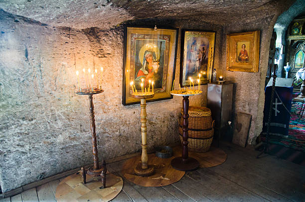 istock Interior of the Cave monastery 179008771