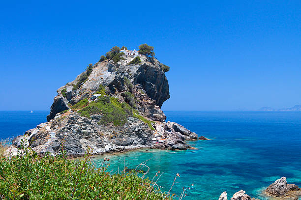 Agios Ioannis chapel at Skopelos island in Greece