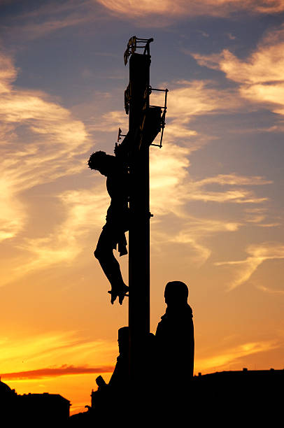 istock Crucifixion on Charles Bridge in Prague 179010473