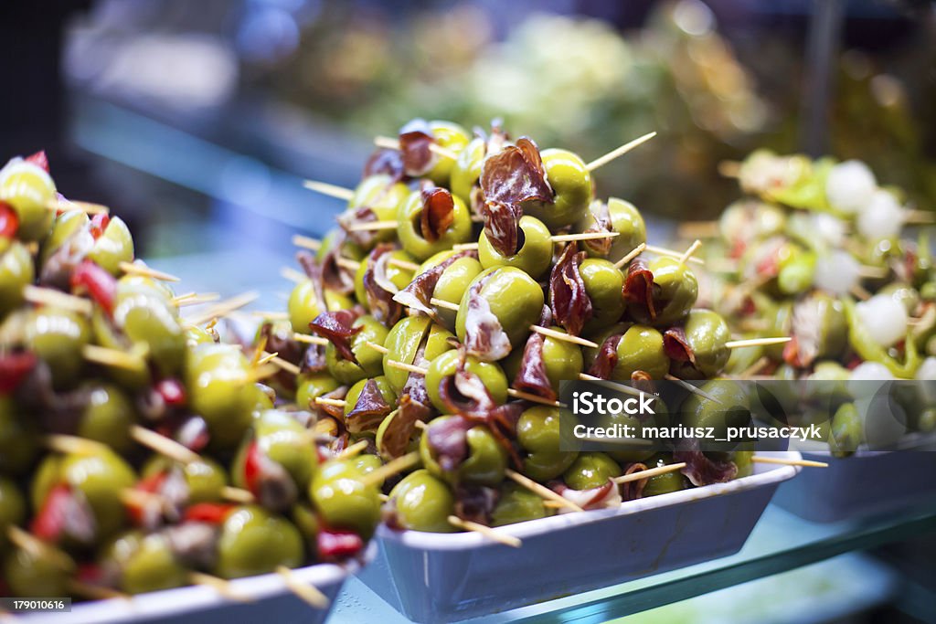 Comida típica espanhol mercado. - Royalty-free Alimentação Saudável Foto de stock